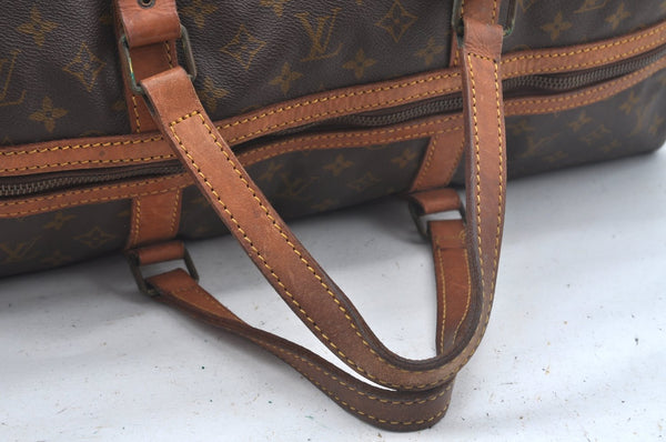 Authentic Louis Vuitton Monogram Sac Souple55 Hand Boston Bag Old Model LV L0422