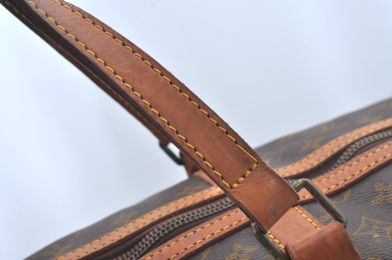 Authentic Louis Vuitton Monogram Sac Souple55 Hand Boston Bag Old Model LV L0422