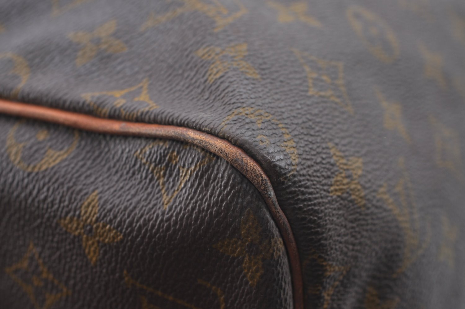 Authentic Louis Vuitton Monogram Sac Souple55 Hand Boston Bag Old Model LV L0422