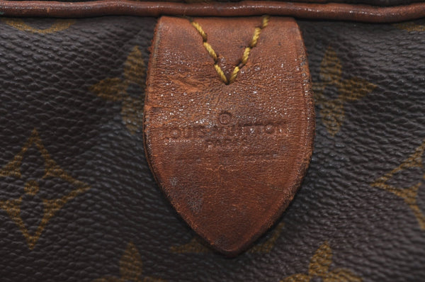 Authentic Louis Vuitton Monogram Sac Souple55 Hand Boston Bag Old Model LV L0422