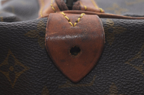 Authentic Louis Vuitton Monogram Sac Souple55 Hand Boston Bag Old Model LV L0422