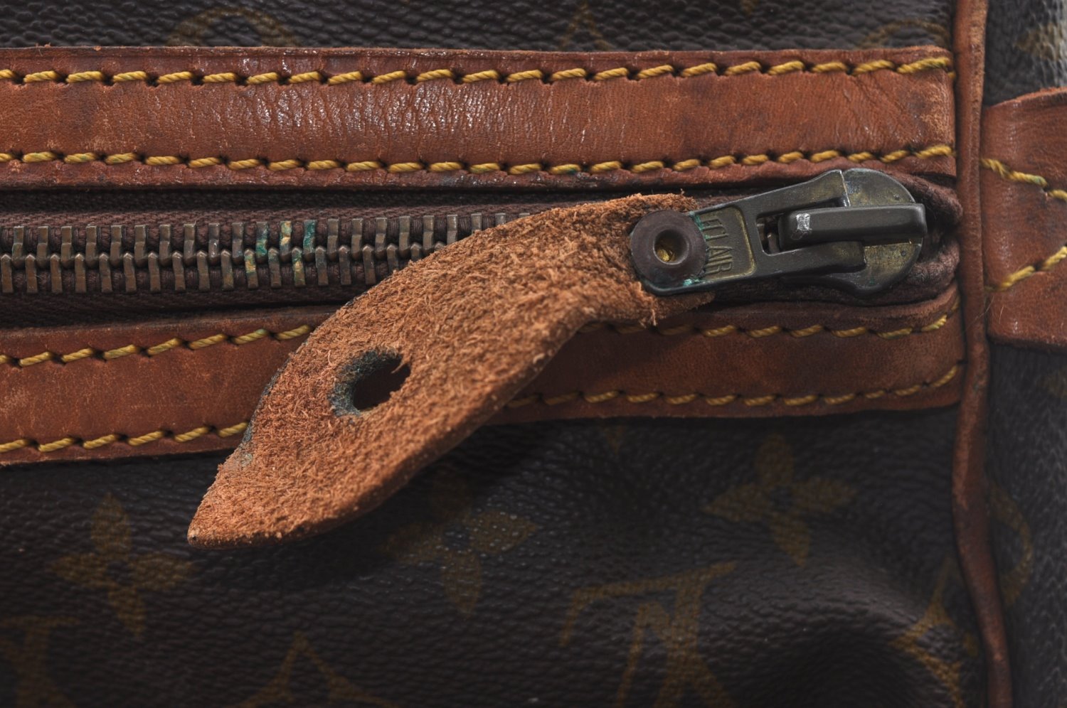 Authentic Louis Vuitton Monogram Sac Souple55 Hand Boston Bag Old Model LV L0422