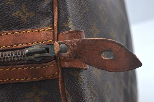 Authentic Louis Vuitton Monogram Sac Souple55 Hand Boston Bag Old Model LV L0422