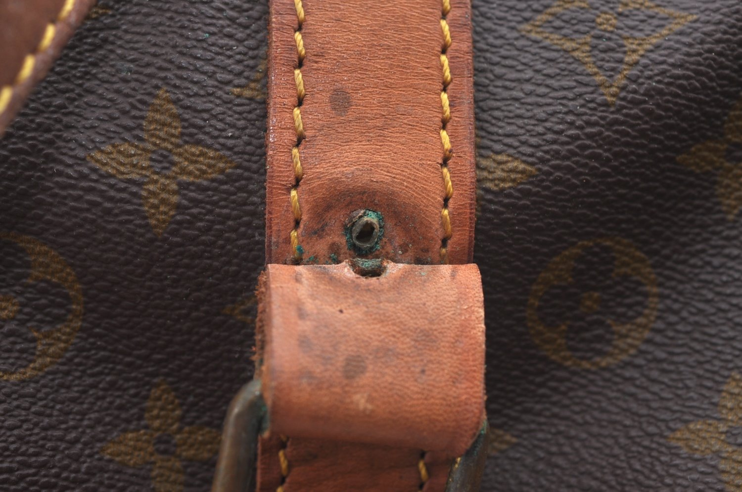 Authentic Louis Vuitton Monogram Sac Souple55 Hand Boston Bag Old Model LV L0422