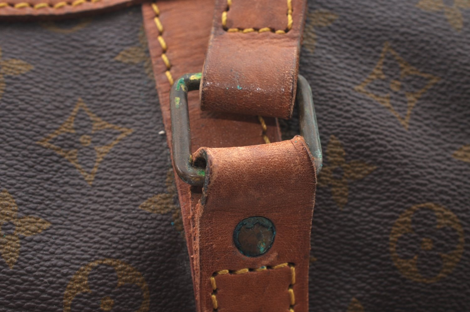 Authentic Louis Vuitton Monogram Sac Souple55 Hand Boston Bag Old Model LV L0422