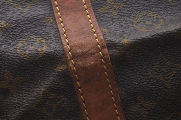 Authentic Louis Vuitton Monogram Sac Souple55 Hand Boston Bag Old Model LV L0422