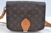 Authentic Louis Vuitton Monogram Cartouchiere MM M51253 Shoulder Cross Bag L0423