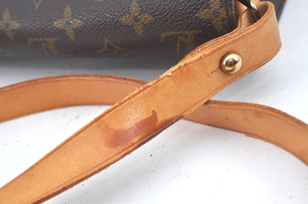Authentic Louis Vuitton Monogram Cartouchiere MM M51253 Shoulder Cross Bag L0423