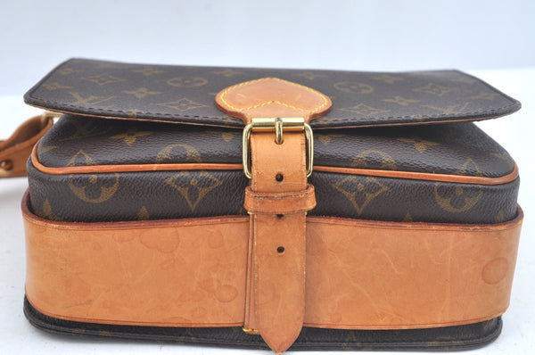 Authentic Louis Vuitton Monogram Cartouchiere MM M51253 Shoulder Cross Bag L0423