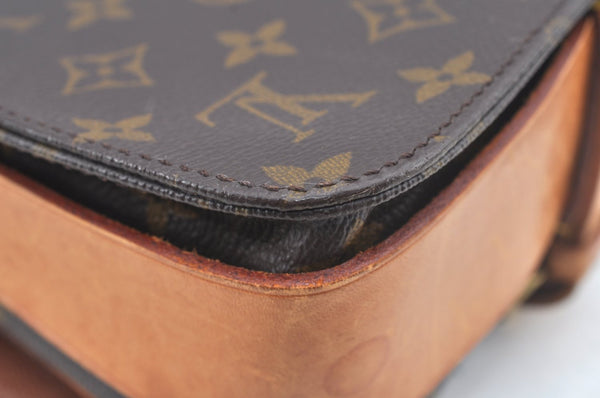 Authentic Louis Vuitton Monogram Cartouchiere MM M51253 Shoulder Cross Bag L0423