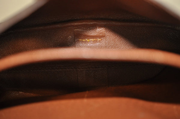 Authentic Louis Vuitton Monogram Cartouchiere MM M51253 Shoulder Cross Bag L0423