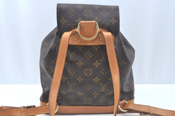 Authentic Louis Vuitton Monogram Montsouris MM Backpack M51136 LV L0424
