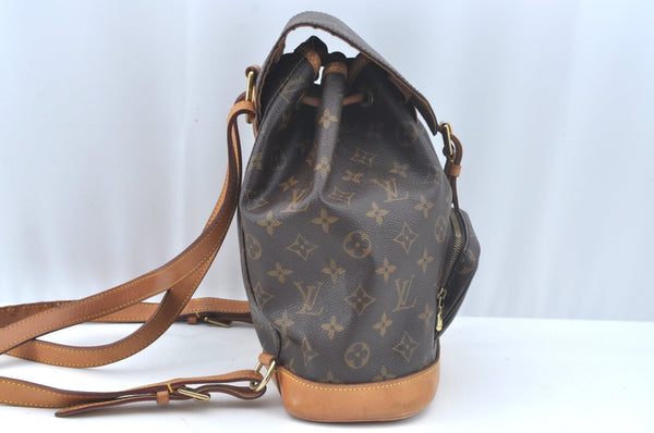 Authentic Louis Vuitton Monogram Montsouris MM Backpack M51136 LV L0424