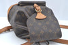 Authentic Louis Vuitton Monogram Montsouris MM Backpack M51136 LV L0424