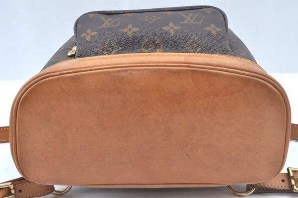 Authentic Louis Vuitton Monogram Montsouris MM Backpack M51136 LV L0424