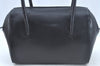 Authentic Cartier Must de Cartier Hand Bag Purse Leather Black L0425