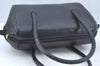 Authentic Cartier Must de Cartier Hand Bag Purse Leather Black L0425