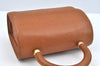 Authentic MAX MARA Vintage Hand Bag Purse Leather Brown L0426