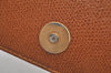 Authentic MAX MARA Vintage Hand Bag Purse Leather Brown L0426