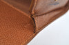 Authentic MAX MARA Vintage Hand Bag Purse Leather Brown L0426