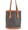 Authentic Louis Vuitton Monogram Bucket PM Shoulder Tote Bag M42238 Junk L0427