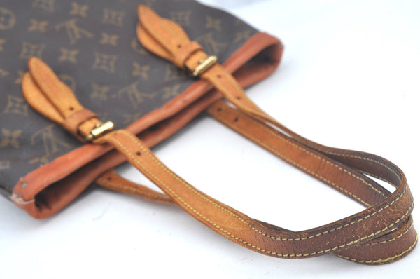 Authentic Louis Vuitton Monogram Bucket PM Shoulder Tote Bag M42238 Junk L0427