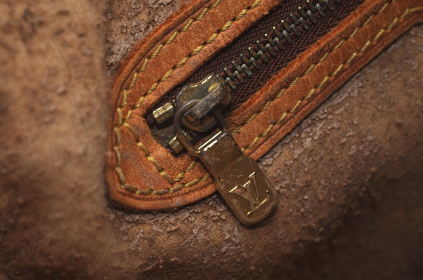 Authentic Louis Vuitton Monogram Bucket PM Shoulder Tote Bag M42238 Junk L0427