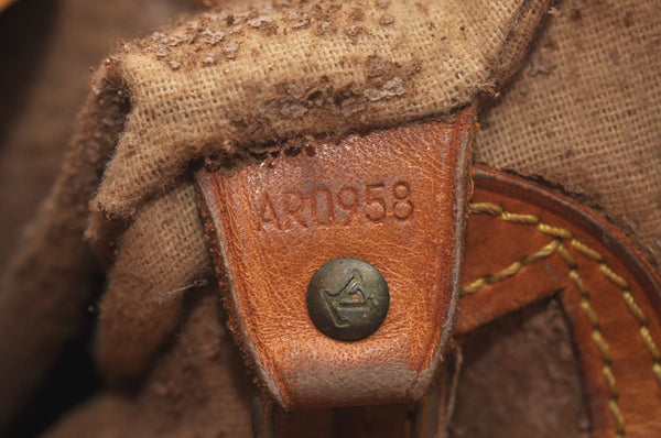 Authentic Louis Vuitton Monogram Bucket PM Shoulder Tote Bag M42238 Junk L0427