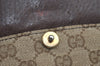 Authentic GUCCI Shoulder Cross Body Bag GG Canvas Leather Brown L0429