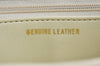 Authentic GIVENCHY Leather Shoulder Cross Body Bag Purse White L0430