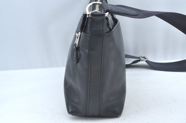 Authentic COACH Shoulder Cross Body Bag Purse LeatherBlack L0431