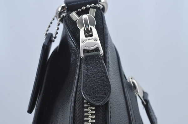 Authentic COACH Shoulder Cross Body Bag Purse LeatherBlack L0431