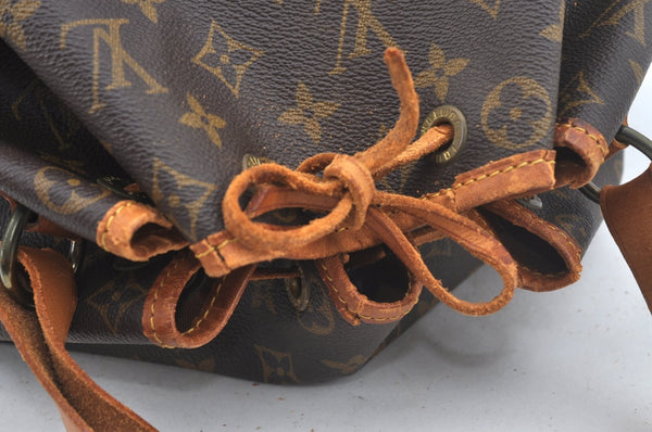 Authentic Louis Vuitton Monogram Noe Shoulder Drawstring Bag M42224 LV L0432