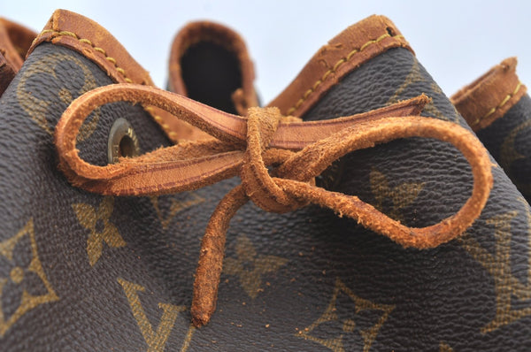 Authentic Louis Vuitton Monogram Noe Shoulder Drawstring Bag M42224 LV L0432