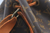 Authentic Louis Vuitton Monogram Noe Shoulder Drawstring Bag M42224 LV L0432