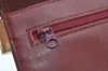 Authentic Cartier Must de Cartier Leather Shoulder Cross Bag Bordeaux Red L0433