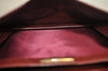 Authentic Cartier Must de Cartier Leather Shoulder Cross Bag Bordeaux Red L0433