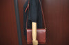 Authentic Cartier Must de Cartier Leather Shoulder Cross Bag Bordeaux Red L0433