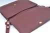 Authentic Cartier Must de Cartier Leather Shoulder Cross Bag Bordeaux Red L0434