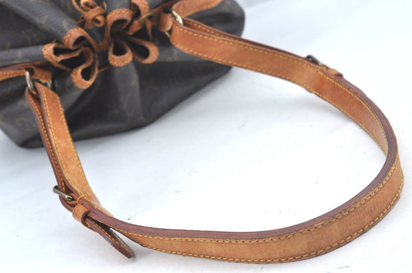 Authentic Louis Vuitton Monogram Noe Shoulder Drawstring Bag M42224 LV L0435