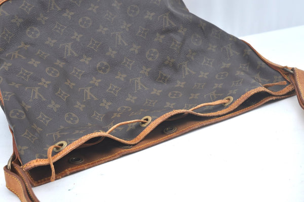 Authentic Louis Vuitton Monogram Noe Shoulder Drawstring Bag M42224 LV L0435
