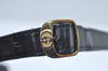 Authentic GUCCI Shoulder Cross Body Bag Purse GG Leather Black L0436