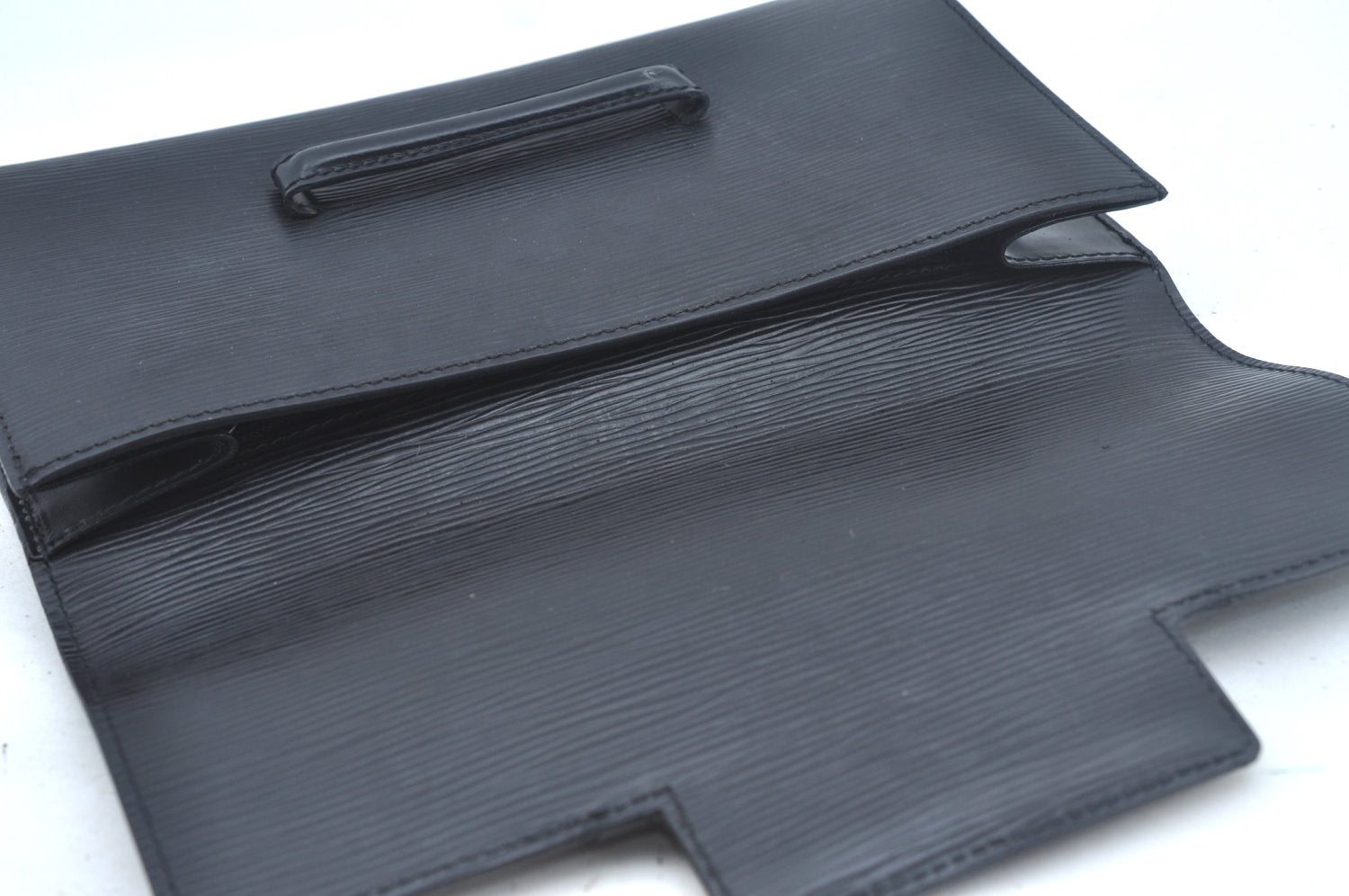 Authentic Louis Vuitton Epi Chaillot Clutch Hand Bag Purse Black M52532 LV L0441