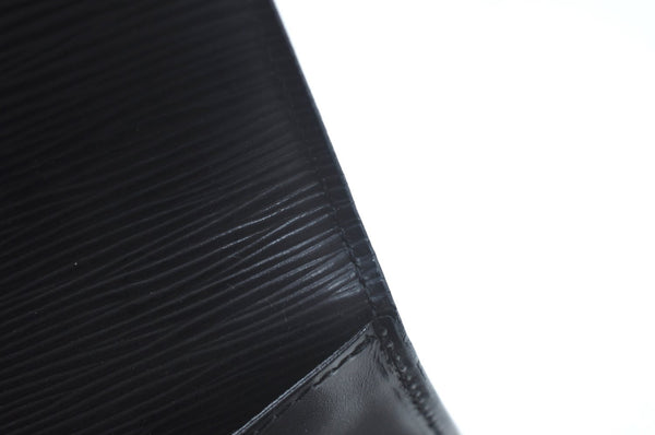 Authentic Louis Vuitton Epi Chaillot Clutch Hand Bag Purse Black M52532 LV L0441