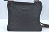 Authentic GUCCI Web Sherry Line Shoulder Cross Bag GG Canvas 146309 Black L0443