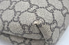 Authentic GUCCI Clutch Hand Bag Purse GG Plus PVC Leather Brown L0444