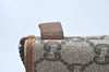 Authentic GUCCI Clutch Hand Bag Purse GG Plus PVC Leather Brown L0444