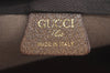 Authentic GUCCI Clutch Hand Bag Purse GG Plus PVC Leather Brown L0444