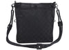 Authentic GUCCI Shoulder Cross Body Bag GG Canvas Leather 109106 Black L0446