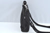 Authentic GUCCI Shoulder Cross Body Bag GG Canvas Leather 109106 Black L0446